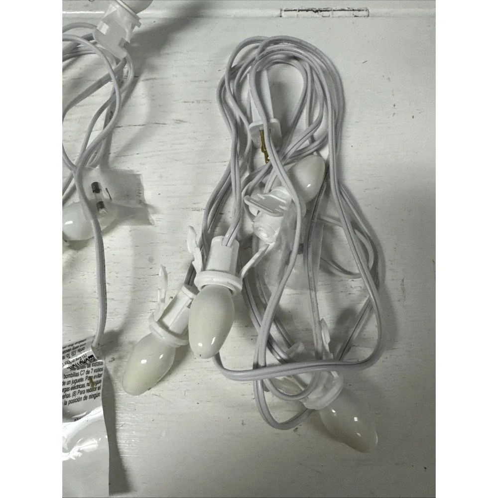 4‎ SOCKET LIGHT CORD SET FOR DEPT 56 LEMAX CHRISTMAS VILLAGE BUILDINGS Lot Of 2